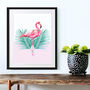 Flamingo So Safari Art Print, thumbnail 1 of 4