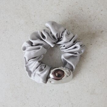 Pebble Silk Srunchie, 2 of 5