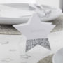 Silver Glitter Star Shaped Name Place Cards, thumbnail 1 of 3