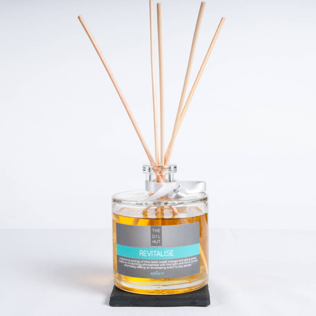 revitalise lime basil mandarin diffuser 400ml by the oil hut