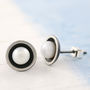 Black Pearl Stud Earrings, thumbnail 4 of 8