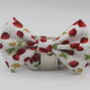 White Strawberry Dog Bow Tie, thumbnail 9 of 10