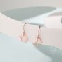 Sterling Silver Asymmetric Star And Moon Drop Earrings, thumbnail 2 of 11