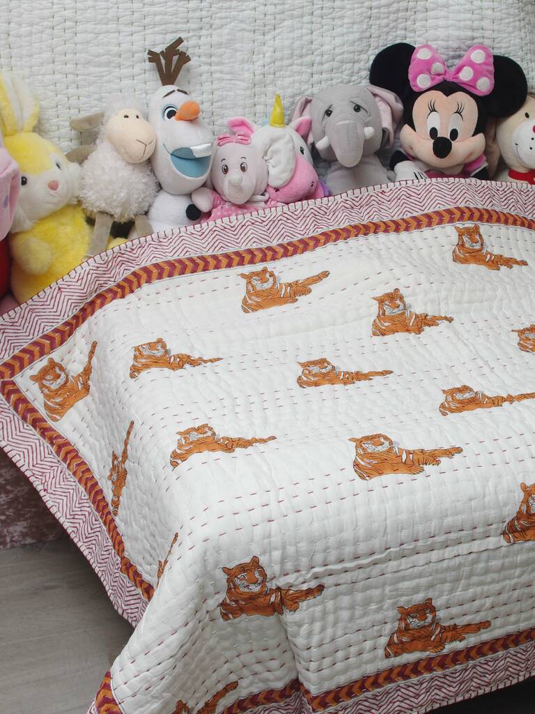 New Baby Pure Soft Cotton Filling Kantha Blanket Quilt By Reason Season