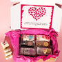 Personalised Six Mini Loaf Cakes Valentine's Day Gift Box, thumbnail 2 of 6