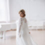 Ivory Macrame Lace Bridal Kimono Cape, thumbnail 9 of 12