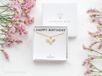 Bee Necklace, Birthday Gift For Her, Nature Lover Gift Idea, 9 of 10