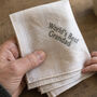 Personalised Grandad Handkerchief Worlds Best Gift, thumbnail 1 of 3