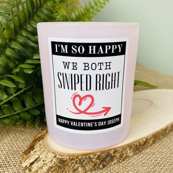 Personalised Met On A Dating App Valentines Candle, 4 of 11