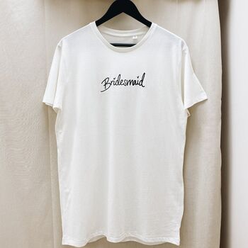 Bridesmaid Embroidered T Shirt, 2 of 3