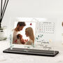 Personalised Floral Baby Photo Acrylic Plaque, thumbnail 1 of 3
