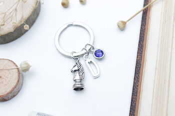Personalised Chess Keyring Chess Lover Gift, 4 of 9