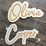 Wooden Layered Name Sign, thumbnail 4 of 5