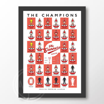 Arsenal Expanded Champions Squad 25/26 Poster, 6 of 6