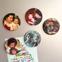 Father's Day Set Of Five Round Photo Magnets, thumbnail 3 of 3