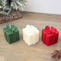 Christmas Present Candle Christmas Gift Box Candle, thumbnail 4 of 10
