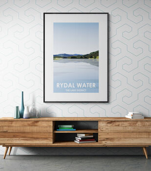 Rydal Water Lake District Landscape Art Print, 4 of 4