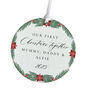 Personalised Our First Christmas Family Ceramic Ornament, thumbnail 3 of 7