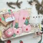 Christmas Eve Gift Box For Kids – Pink Mug, Cosy Gloves, Toy And Chocolate Treat, thumbnail 1 of 12