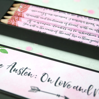 Jane Austen On Love Pencil Set, 2 of 6