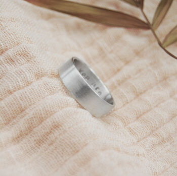 Men's Silver Personalised Eternity Ring, 3 of 12