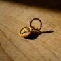 Terra Creole 18k Gold Plate Hoop Earrings, thumbnail 4 of 5
