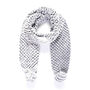 Arctic Fox Faux Fur Waffle Scarf, thumbnail 2 of 3