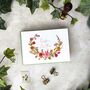 Autumn Floral Concertina Invitations With Timeline, thumbnail 2 of 6