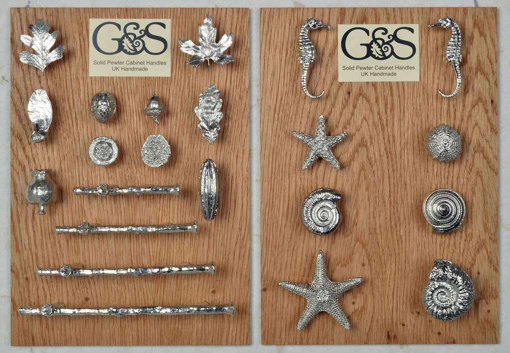 Oak Twig Pewter Cabinet Handles, Unusual Cabinet Knobs And Pulls