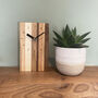 Striped Wood Clock For Wall Or Free Standing, thumbnail 3 of 7
