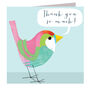 Birdie Thank You Card, thumbnail 2 of 5