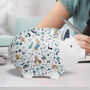 Tilly Pig Peter Rabbit And Friends Blue Piggy Bank, thumbnail 3 of 12