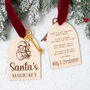 Personalised Santa's Magic Key Kids Christmas Tag, thumbnail 9 of 9