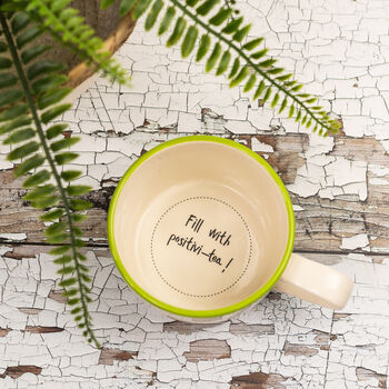 Fill With Positivi Tea Hidden Message Mug, 2 of 2