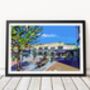 Wimbledon Station, South West London Illustration Art Print, thumbnail 1 of 3