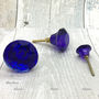 Coloured Faceted Glass Cupboard Door Knobs Drawer Pull, thumbnail 10 of 12