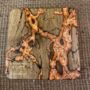 Handmade Wooden Epoxy Resin Coaster Art Copper, thumbnail 2 of 4