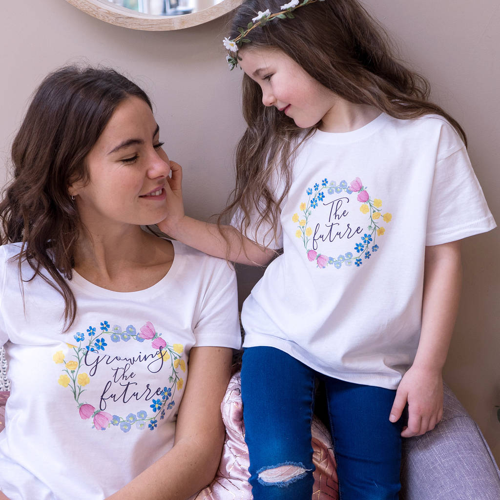 Growing The Future Mummy And Me T Shirt Set, 1 of 7
