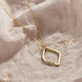 Large Personalised Open Leaf Necklace, thumbnail 3 of 8
