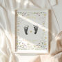 'Spring Baby' Personalised Footprint Keepsake Kit, thumbnail 4 of 6