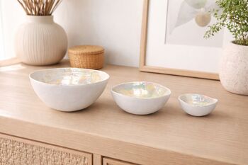 Pearl Decorative Nesting Bowls, 4 of 5