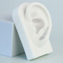 Sterling Silver Crystal Flower Ear Climber Stud Earrings, thumbnail 4 of 6