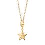 Origami Star Charm Necklace, Sterling Silver Or Gold Plated, thumbnail 3 of 9