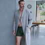 Men's 'Prince of Wales' Check Brushed Cotton Robe, thumbnail 2 of 4