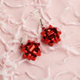 Green/Red Sparkle Christmas Earrings, thumbnail 2 of 7