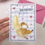Cute Valentine Card With Banana Pun For Boyfriend Or Husband, thumbnail 4 of 4