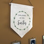Personalised Christmas Family Surname Pennant Flag, thumbnail 3 of 4