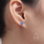 Sterling Silver Blue Hot Air Balloon Stud Earrings, thumbnail 4 of 11