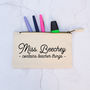 Personalised 'Teacher Things' Pencil Case, thumbnail 5 of 6