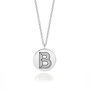 Personalised Sterling Silver Facett Initial Necklace, thumbnail 4 of 8